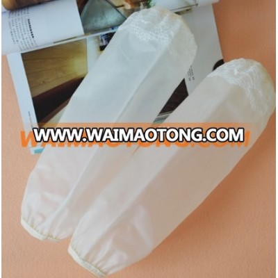 Eco Friendly Washable Own Band Clear Transparent Waterproof Family Office Oversleeves