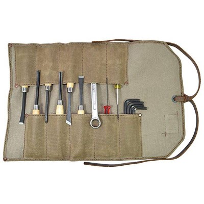 Wholesale Custom Waterproof Wax Canvas Roll Up Toll Bag Organizer Durable Tool Storage Bag