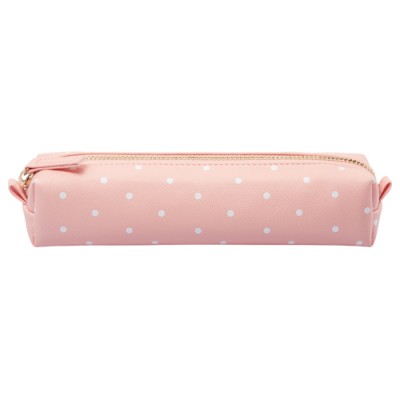 Fashion Table Pu Zipper Pen bag Cosmetic Pouch Pencil Holder for Organizer Rubber Eraser