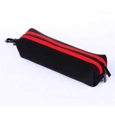 Classic Neoprene Storage Pencil Organizer Zipper Pen Pouch Bag for Tools Rubber Eraser Crayon Cosmetic Brush