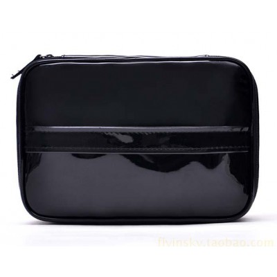 Women Pu Handle Cosmetic Toiletry Case Makeup Kit Bag for Perfume Lipstick Mascara Foundation