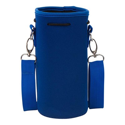 Custom Waterproof Neoprene Water Bottle Carrier Bag Portable Durable Bottle Holder with Shoulder Strap