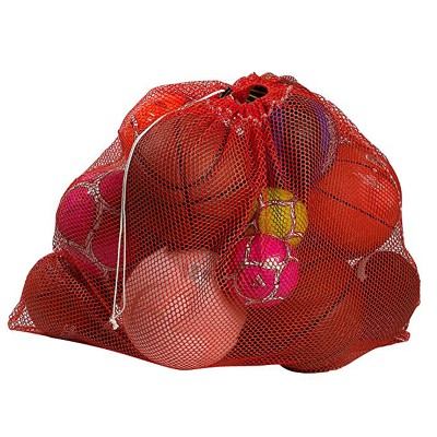 Promotional Large Capacity Heavy Duty Mesh Equipment bag Professional Sport Ball Bag with Drawstring Closure