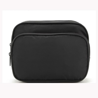 Reusble Black Toiletry Handbag Case Dual Comparments with Premuim Zips for Travel Outdoor Suitcase Luggage