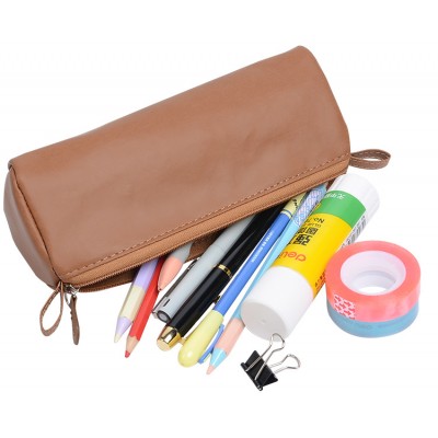 Men&Women Large Storage Zipper Stationery Pouch Bag for Tape Cosmetic Pencil Organizer Rubber Eraser Pen Crayon