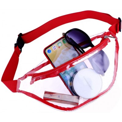 Stadium Transparent PVC Waist Bag Clear Fanny Pack for Daily Use