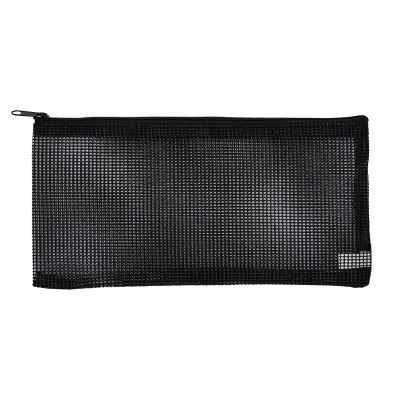 Unisex Mesh Toiletry Hand Bag Cosmetic Pouch for Travel Home Storage Multi-Use Pencil Pen