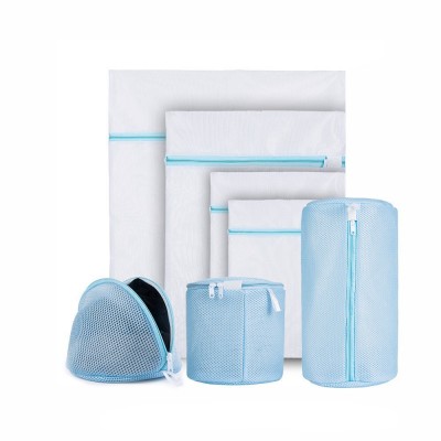 High Quality Set of 7 Travel Clothes Laundry Packing Bra Underwear Wash Bag Zipper Laundry Bag