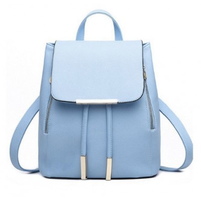 High quality lady fashion backpack lady handbag PU Leather School Bag