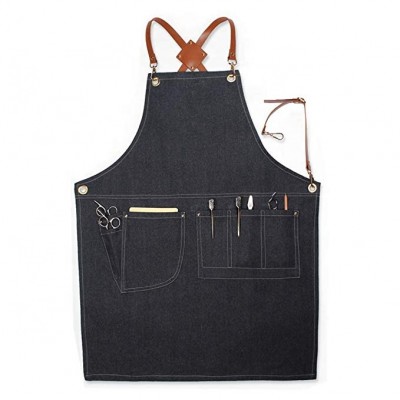 Exquisitely Crafted Denim Work Apron Barber Apron