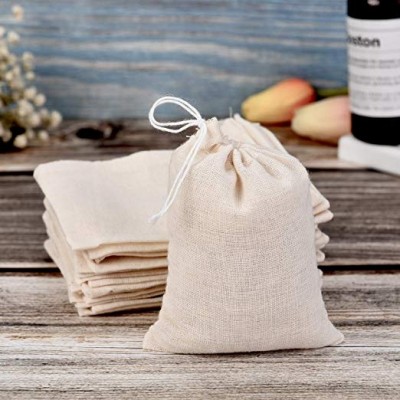 drawstring cotton bag for Tea Jewelry Wedding Party Favors Storage