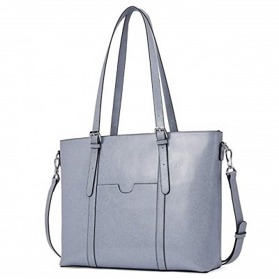 Women Leather Laptop Shoulder Handbag Computer Bag