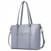 Women Leather Laptop Shoulder Handbag Computer Bag