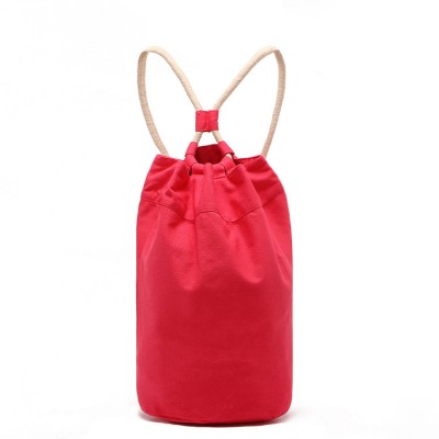 Drawstring Canvas Barrel Sailor Bag with Strong Cotton Cord