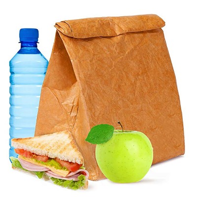 Reusable Insulated Durable Tyvek Paper Cooler Picnic Lunch Bag Box for Kids Adults