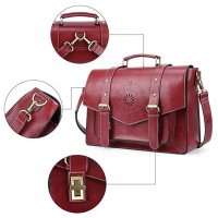 PU Leather Satchel Work Bags Fits 15.6 inch laptop bag computer