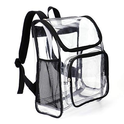 Heavy Duty Clear Travel Backpack Durable PVC School Bag