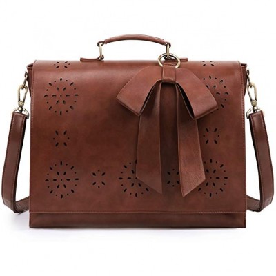 Women's Briefcase PU Leather Computer Bag with Logo