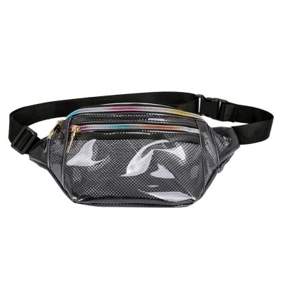 Ladies Fanny Pack Phone Pouch Candy Color PVC Sport Waist Bag