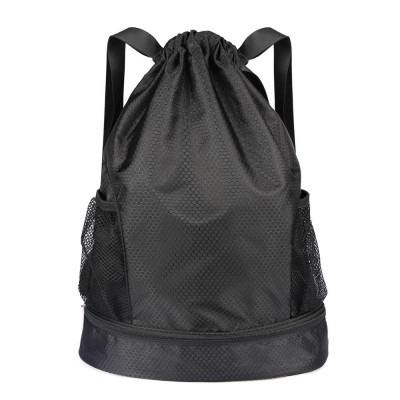 Large Capacity Waterproof Drawstring Backpack Foldable Gym Bag