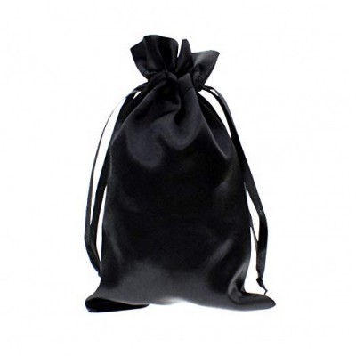 linen drawstring bag with a glossy soft touch and drawstring closure