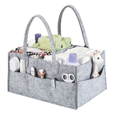 Hot Selling Portable Felt Baby Diaper Caddy Organizer Waterproof Nursery Storage Toe Bag