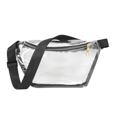 Casual Women Transparent Shoulder Waist Bag Fashion PVC Chest Bag