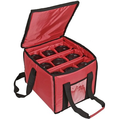 9 Coffee Cups Portable Drink Carrier and Food Delivery Bag with Handles and Shoulder Strap