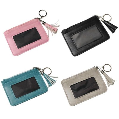 Simple Style Slim Cluth Wallet PU Leather Casual Card Holder